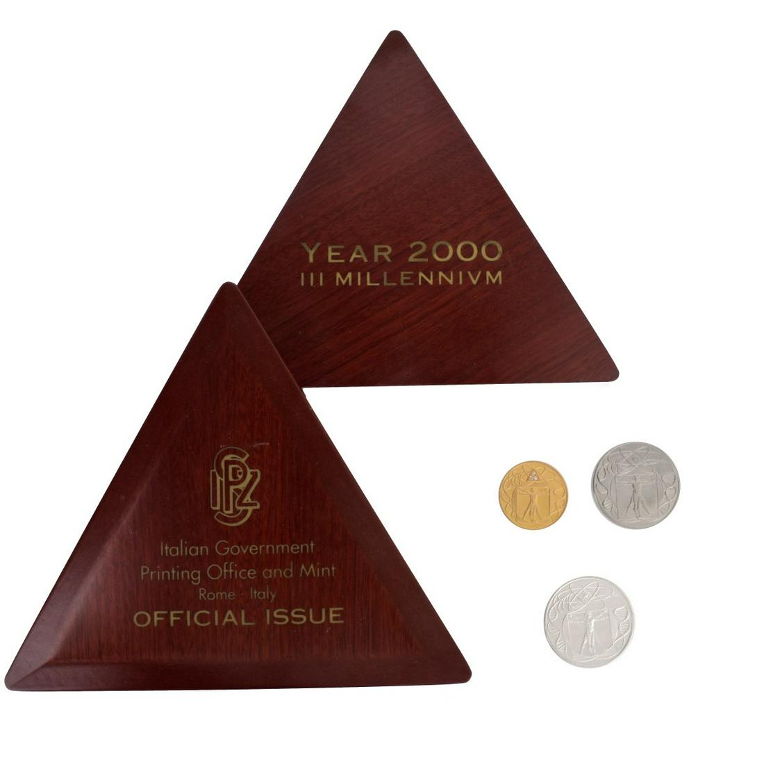 Three (3) 2000 III Millennium Italian Medals (1 of 3)