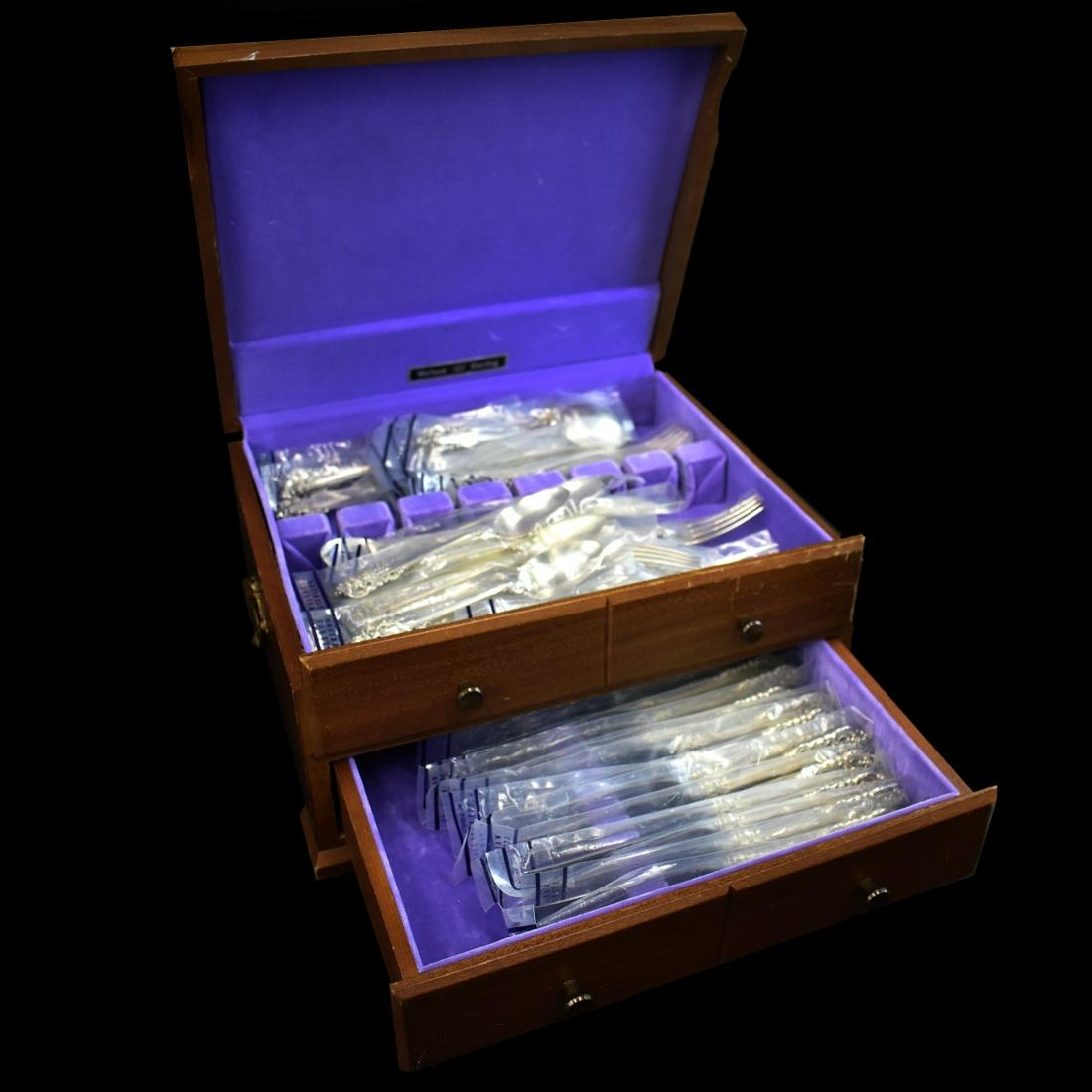 Wallace "Grand Baroque" Sterling Flatware Set (1 of 4)