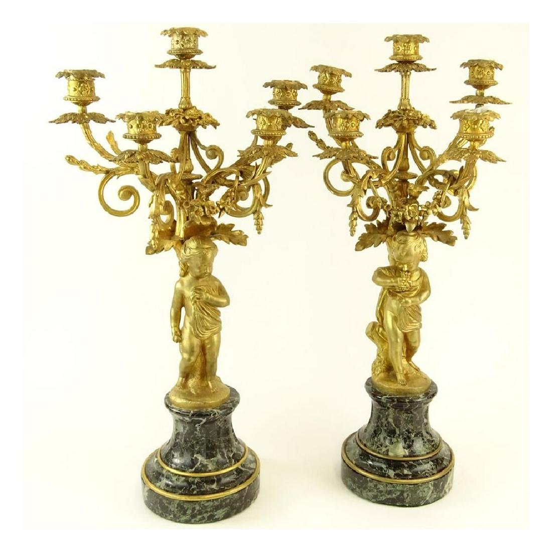 Early 20th C. Five Light Candelabra (1 of 6)