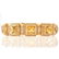 Citrine, Diamond and 14 Karat Yellow Gold Bracelet