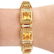 Citrine, Diamond and 14 Karat Yellow Gold Bracelet - 7