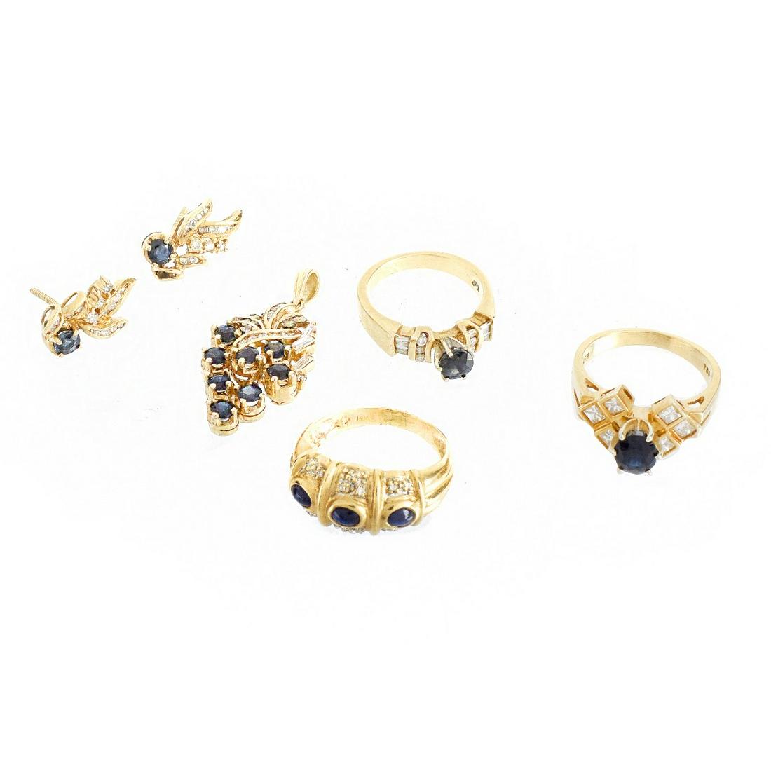 Midnight Sapphire Jewelry Collection (1 of 1)