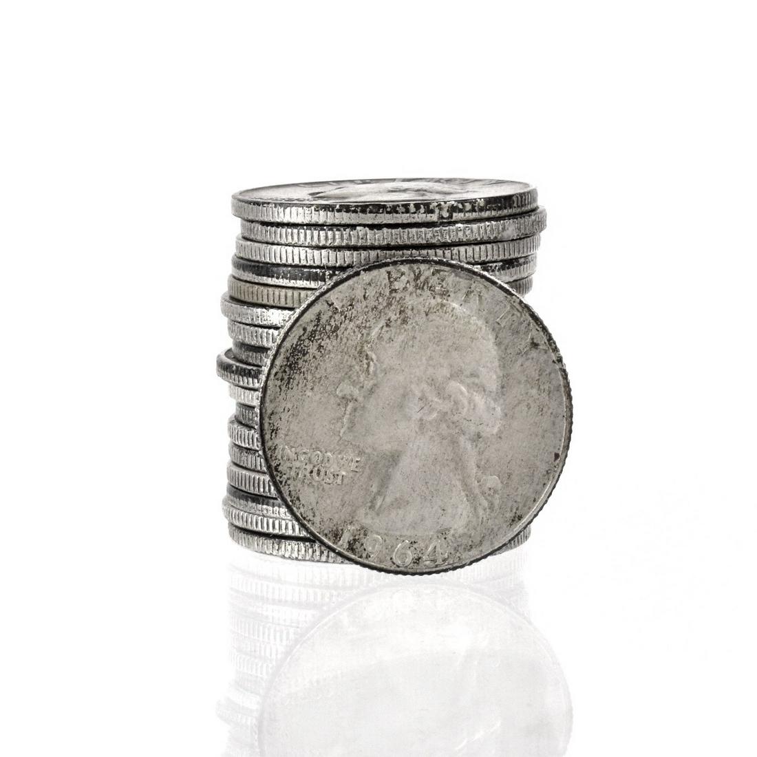 Eighteen (18) U.S. Washington Silver Quarters (1 of 2)