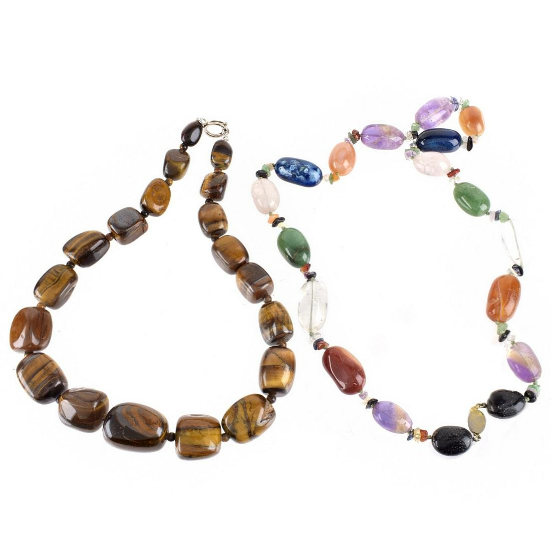 Two Large Chunky Bead Necklaces (1 of 3)