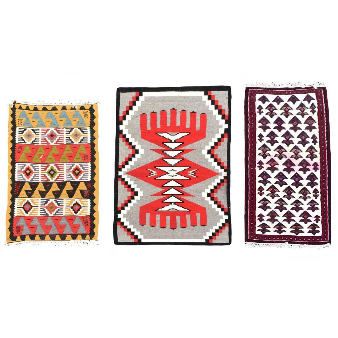 Three (3) Southwestern Possibly Navajo Blankets (1 of 6)