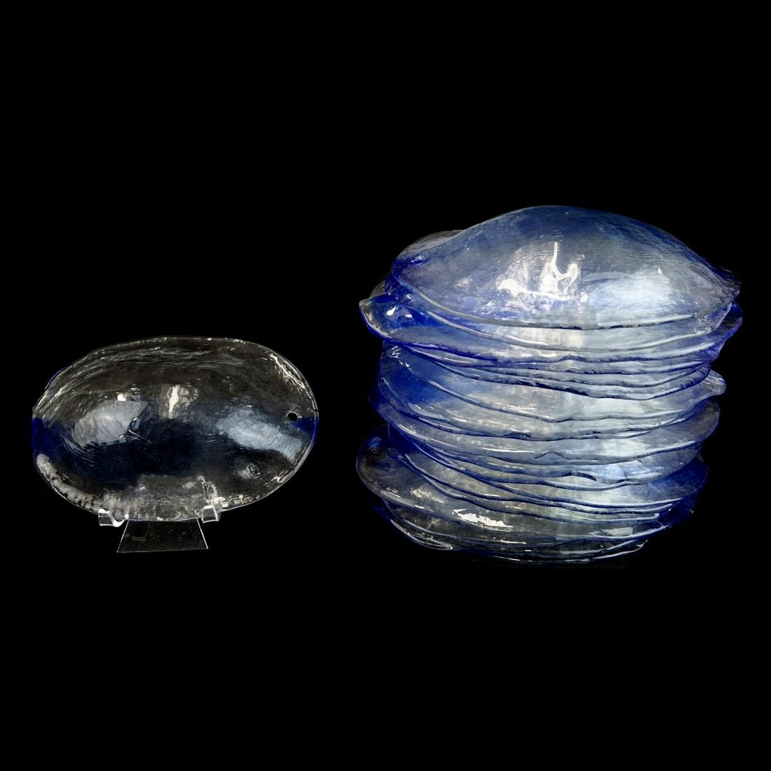 (21) Mid Century Art Glass Chandelier Inserts (1 of 1)