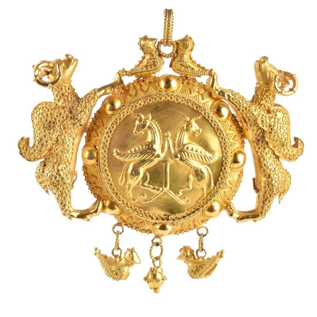 18K and Carnelian Pendant (1 of 3)