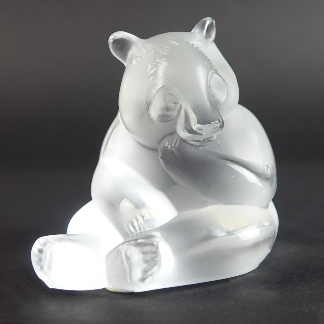 Lalique "Panda" Crystal Figurine (1 of 6)