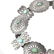 Navajo Silver and Turquoise Concho Belt - 3