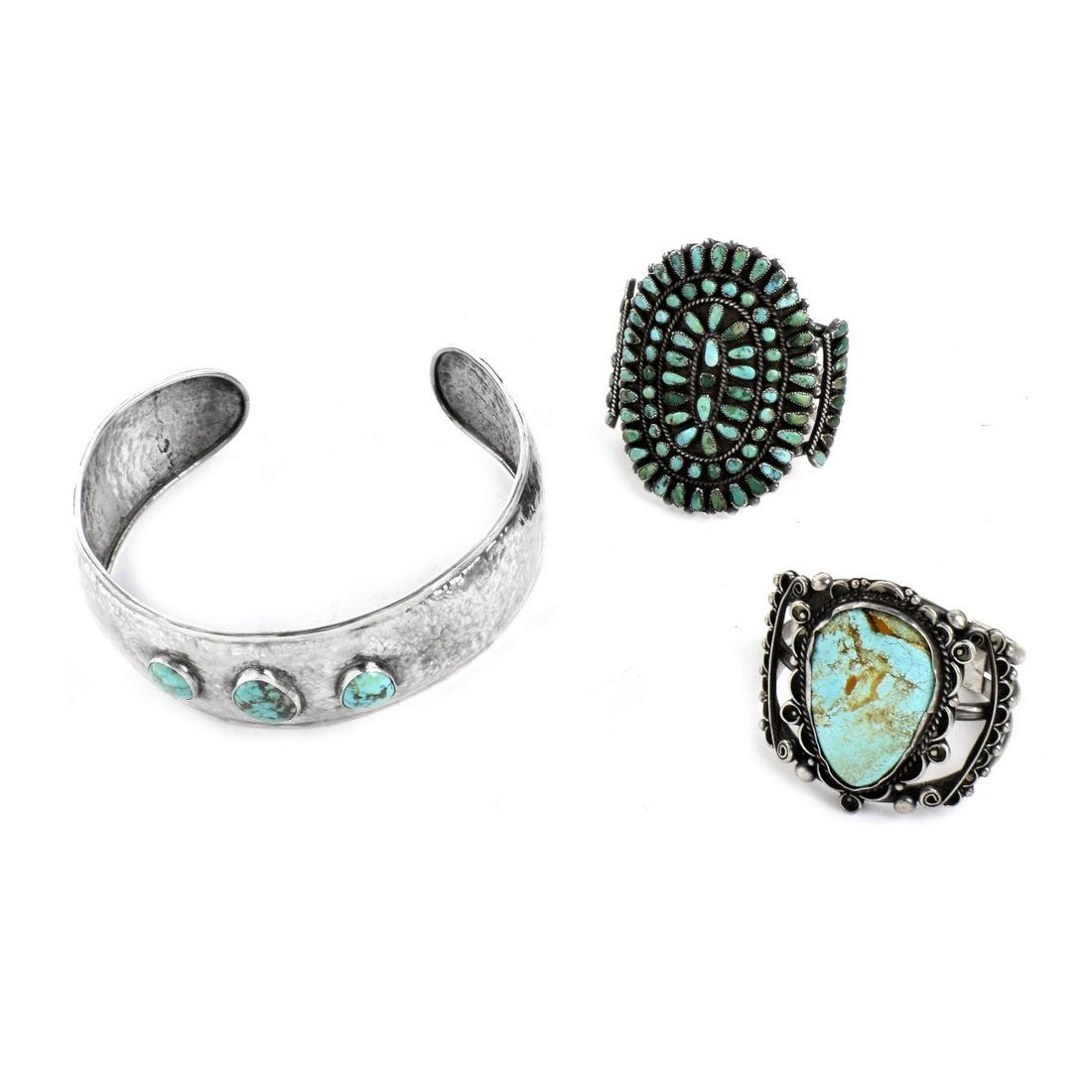 Two Navajo Cuff Bracelets (1 of 3)