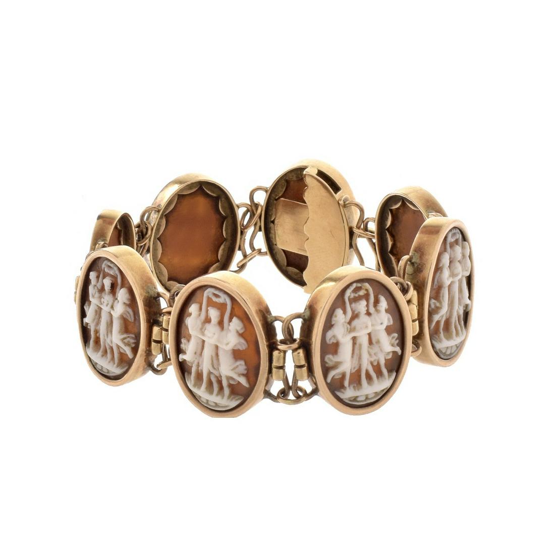 Cameo and 14K Bracelet (1 of 4)