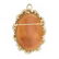 14K Gold and Seed Pearl Cameo Pendant Brooch - 3