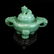 Chinese Serpentine Jade Incense Burner