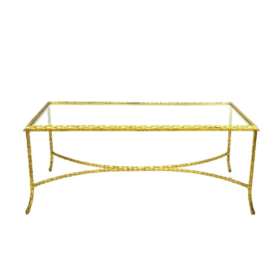 20th C. Gilt Iron Coffee Table (1 of 3)