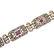 Diamond, Ruby, 18K and Silver Bracelet - 3