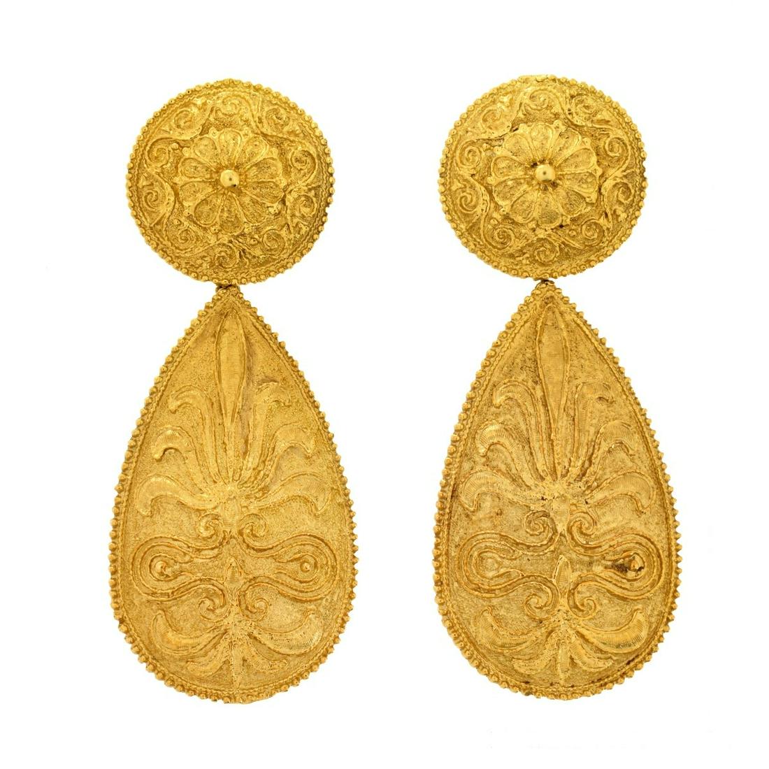 Vintage Chrissilato 18K Earrings (1 of 6)