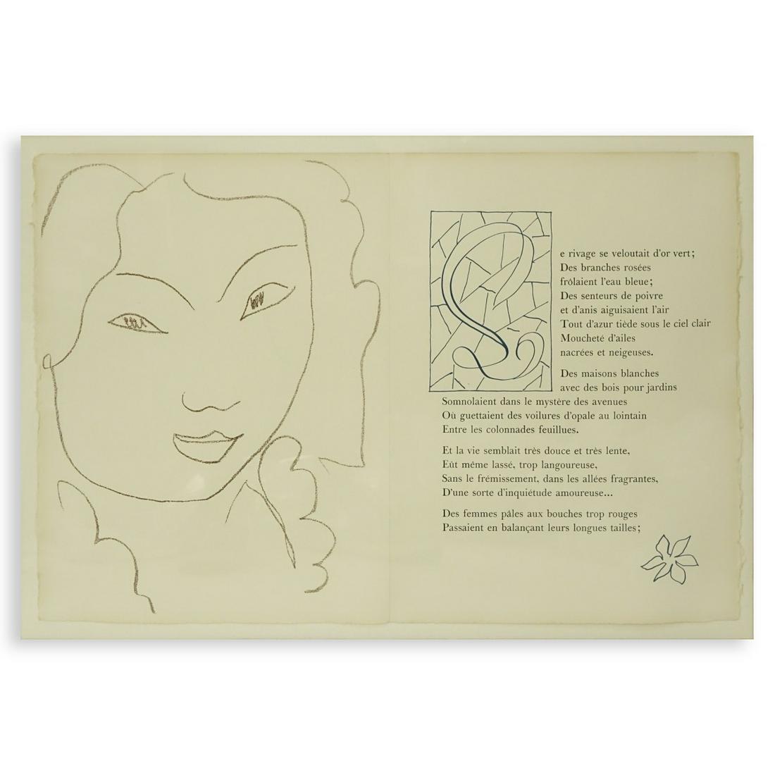 After: Henri Matisse, French, Lithograph (1 of 5)