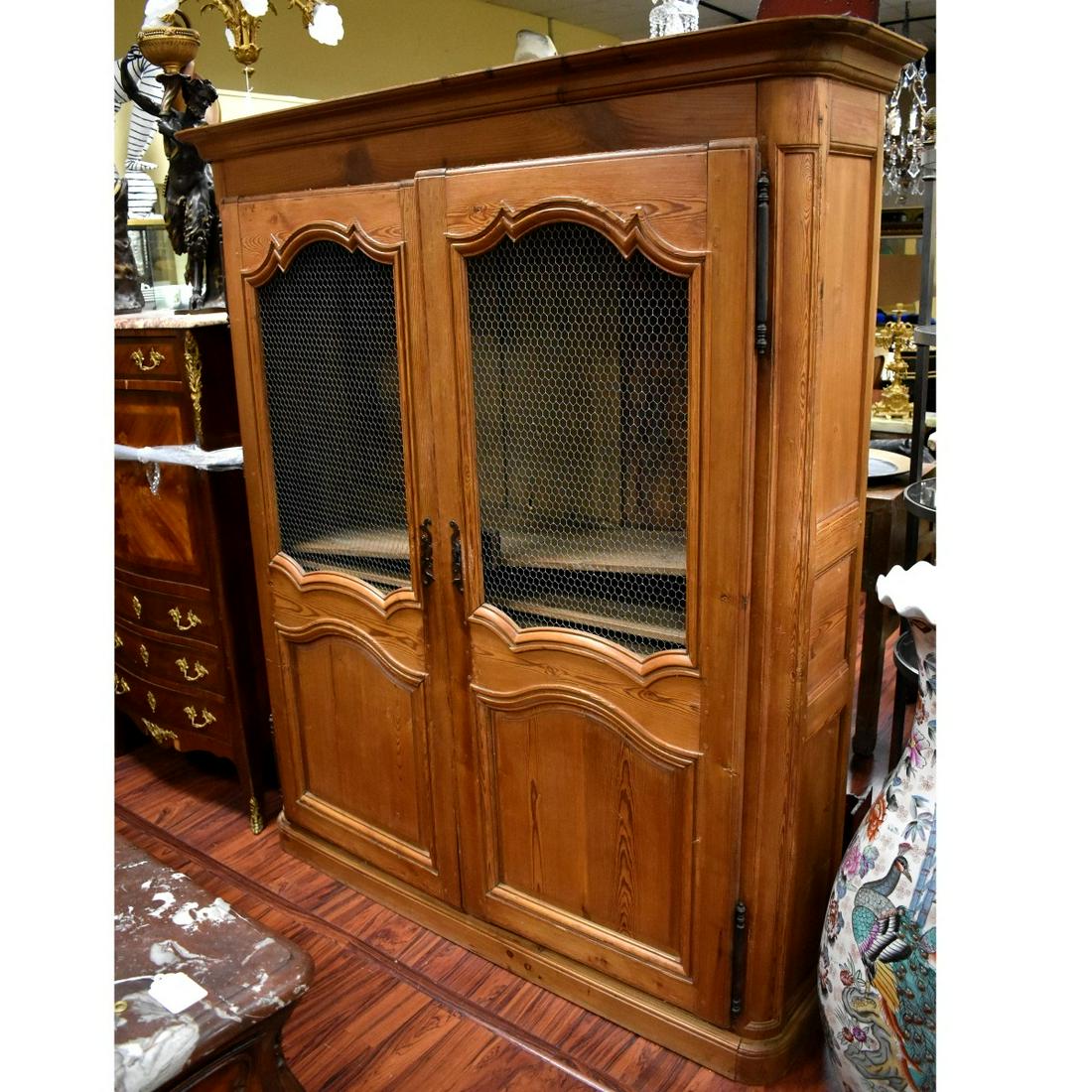 Antique French Pine Cabinet (1 of 2)