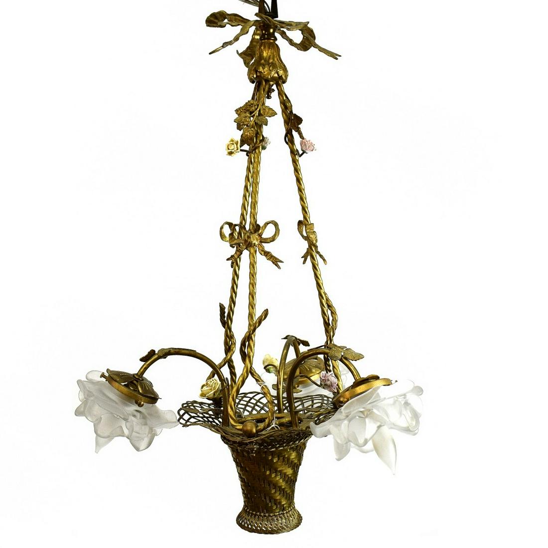 Vintage Bronze Chandelier (1 of 4)