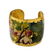 Evocateur Gold Leaf Cuff Bracelet