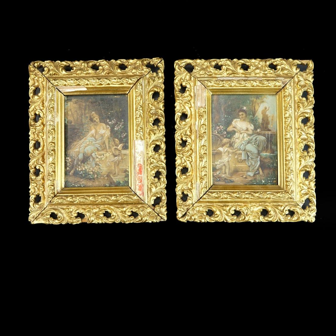 Pair of Antique Miniature Paintings (1 of 2)