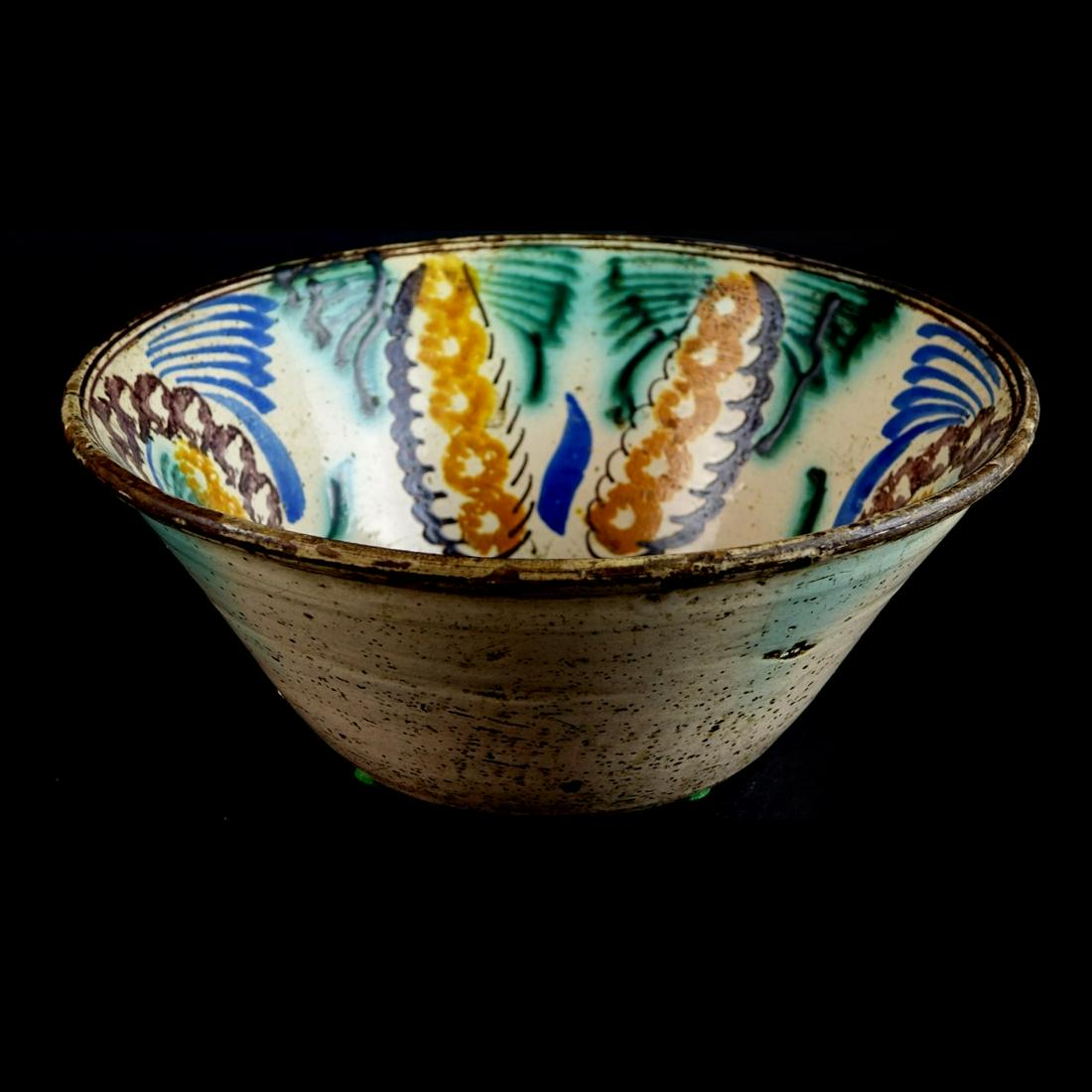 19th C. French Pottery Bowl (1 of 3)