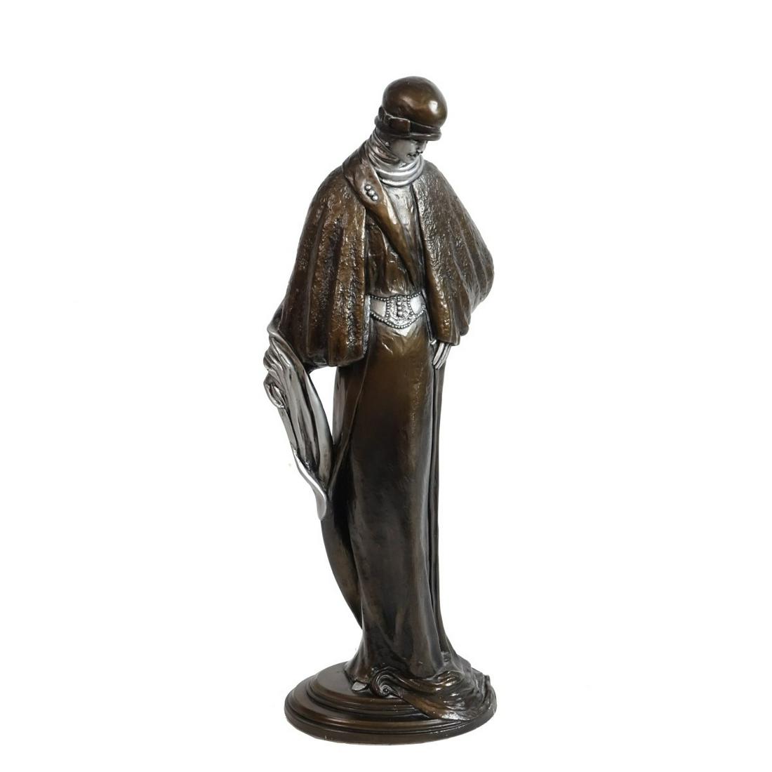 Large Erte Style Bronze Sculpture (1 of 3)