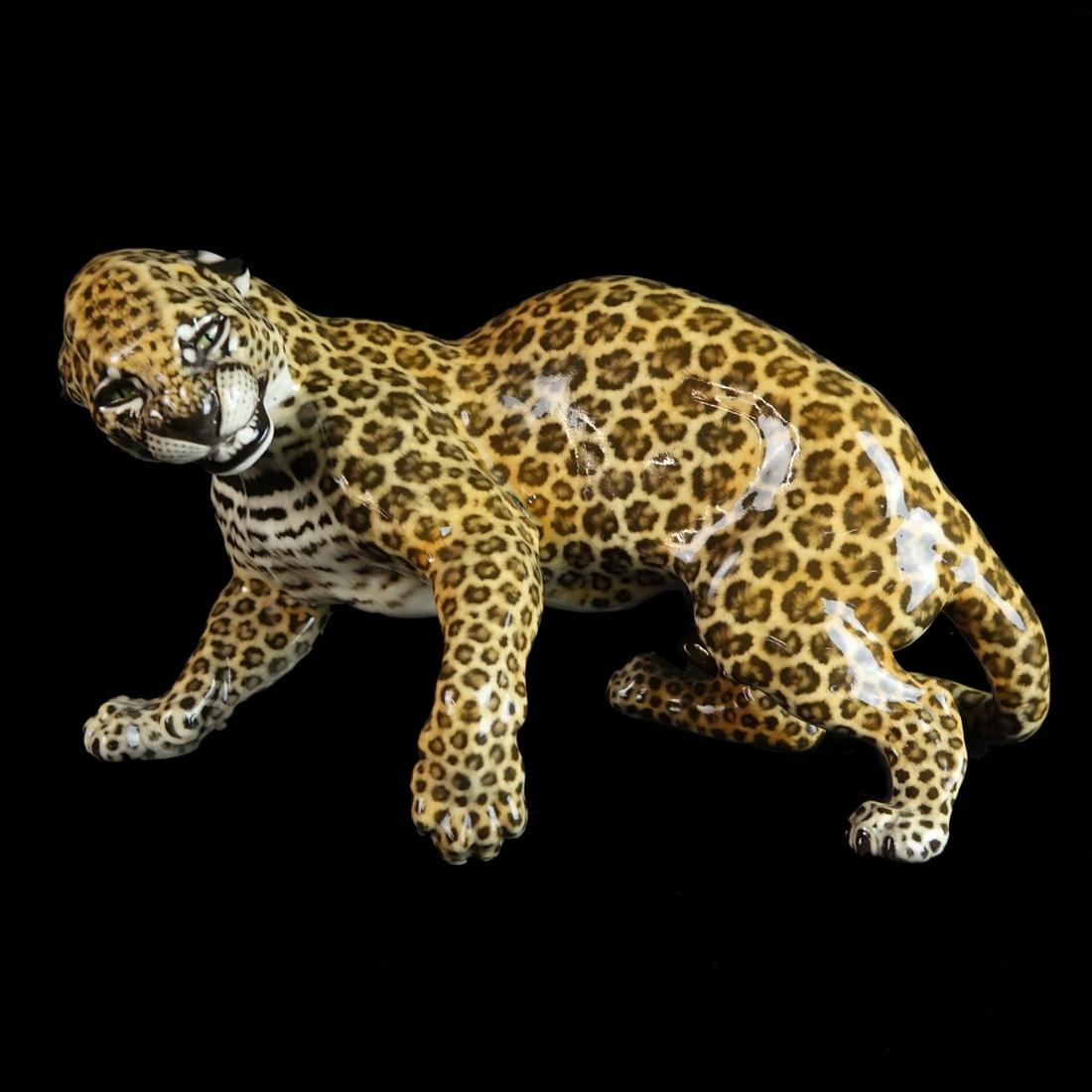 Nyphemburg Porcelain Leopard Figurine (1 of 4)