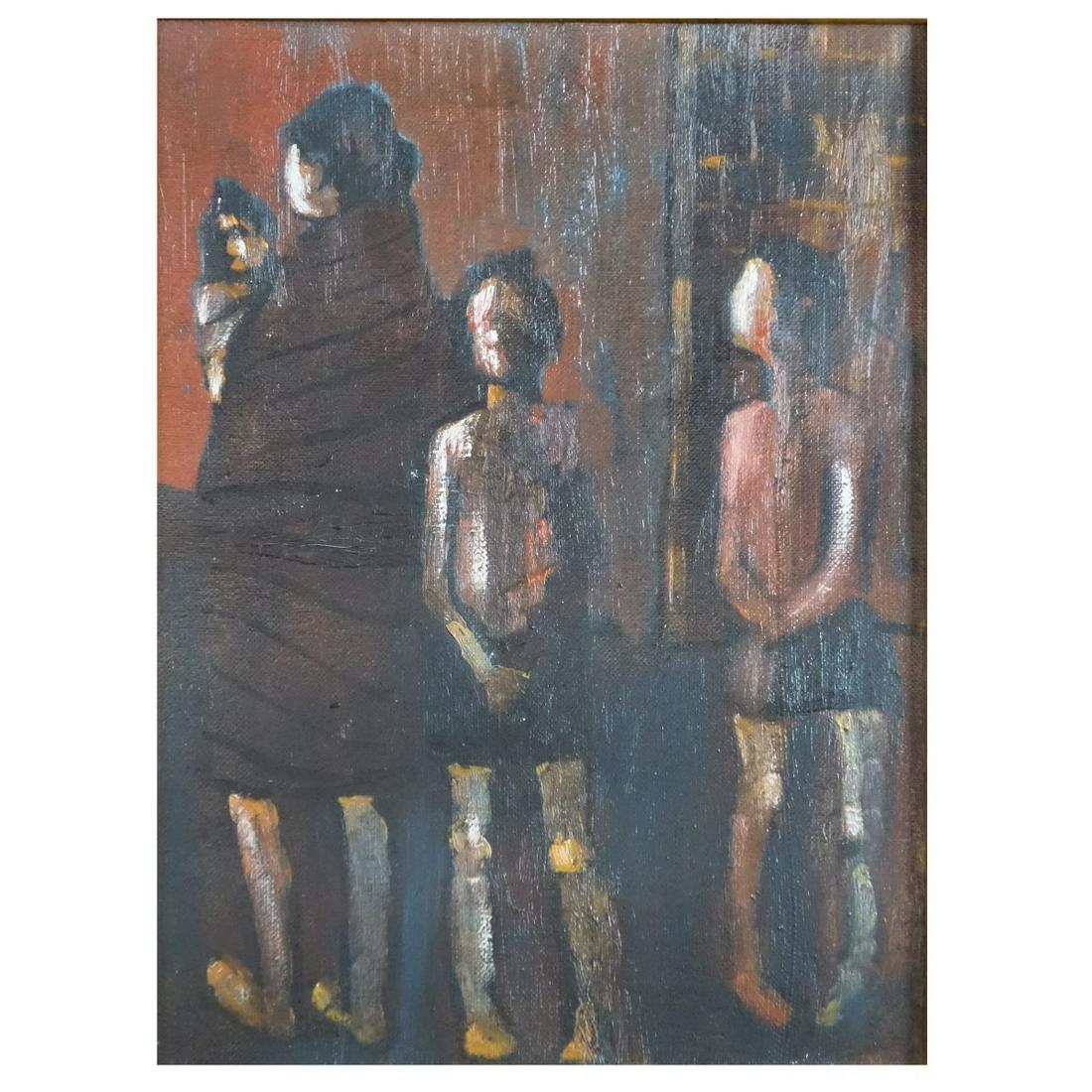 Antique Style Oil on Canvas (1 of 3)