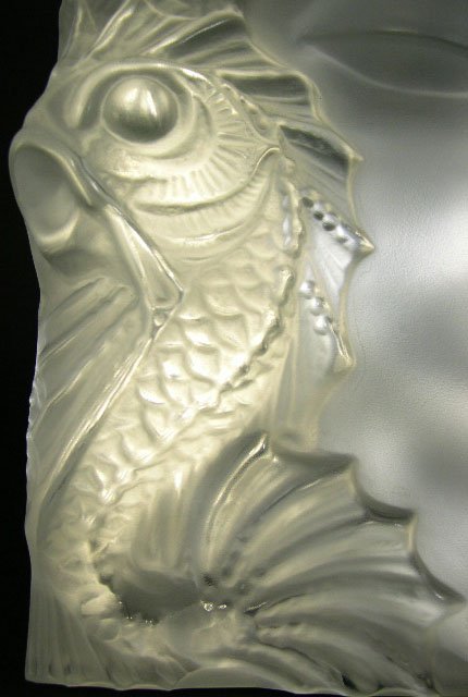 Very Heavy & Thick Lalique France Crystal Mask Scu - 4