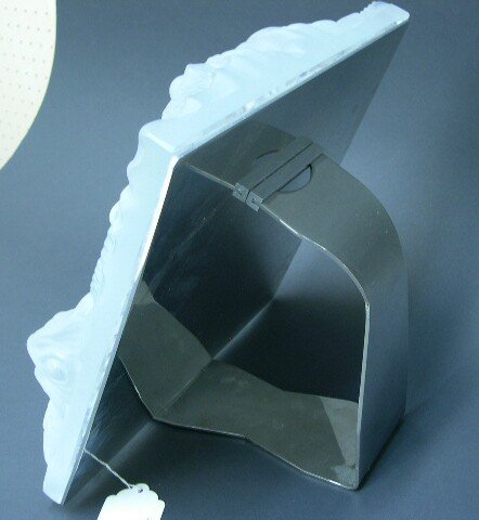 Very Heavy & Thick Lalique France Crystal Mask Scu - 9