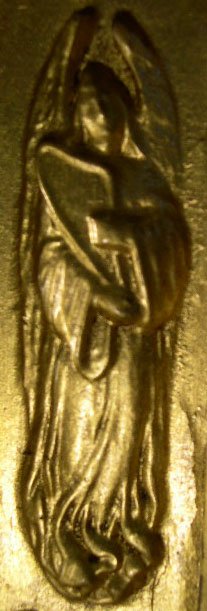 19C Sebastian & Pierre Wooden Harp with Bronze Mou - 3
