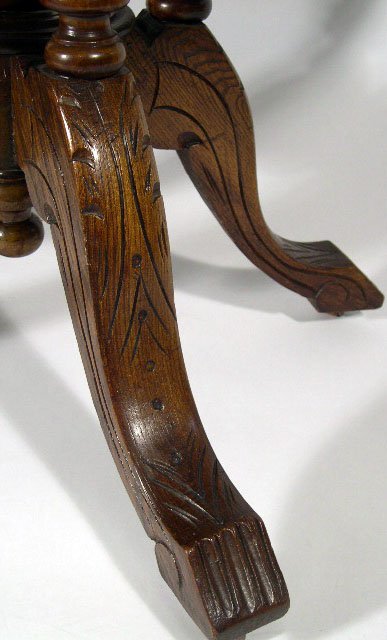 Early 19C Marquetry Inlaid Victorian Oval Carved W - 3