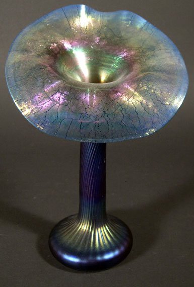 1996 Lundberg Studios Art Glass Jack in the Pulpit