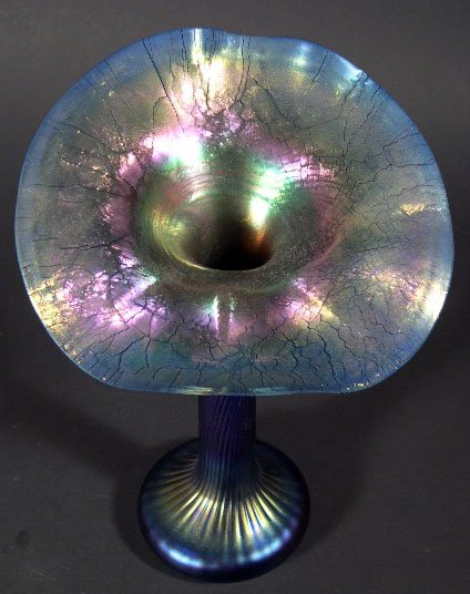 1996 Lundberg Studios Art Glass Jack in the Pulpit - 6