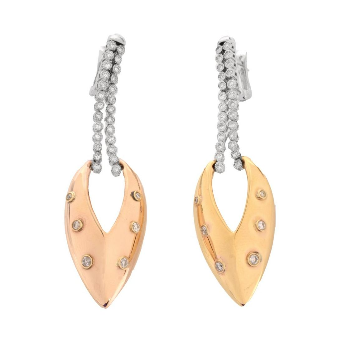 Retro Diamond and 14K Earrings (1 of 4)