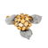 Opal, Diamond 18K and Platinum Brooch