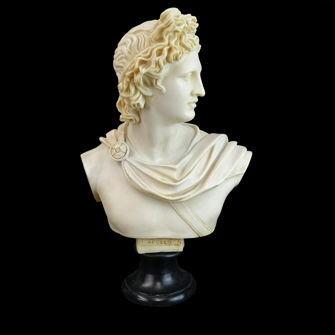 Large Composition Bust of Apollo (1 of 4)