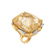 Quartz, 18K and Platinum Ring