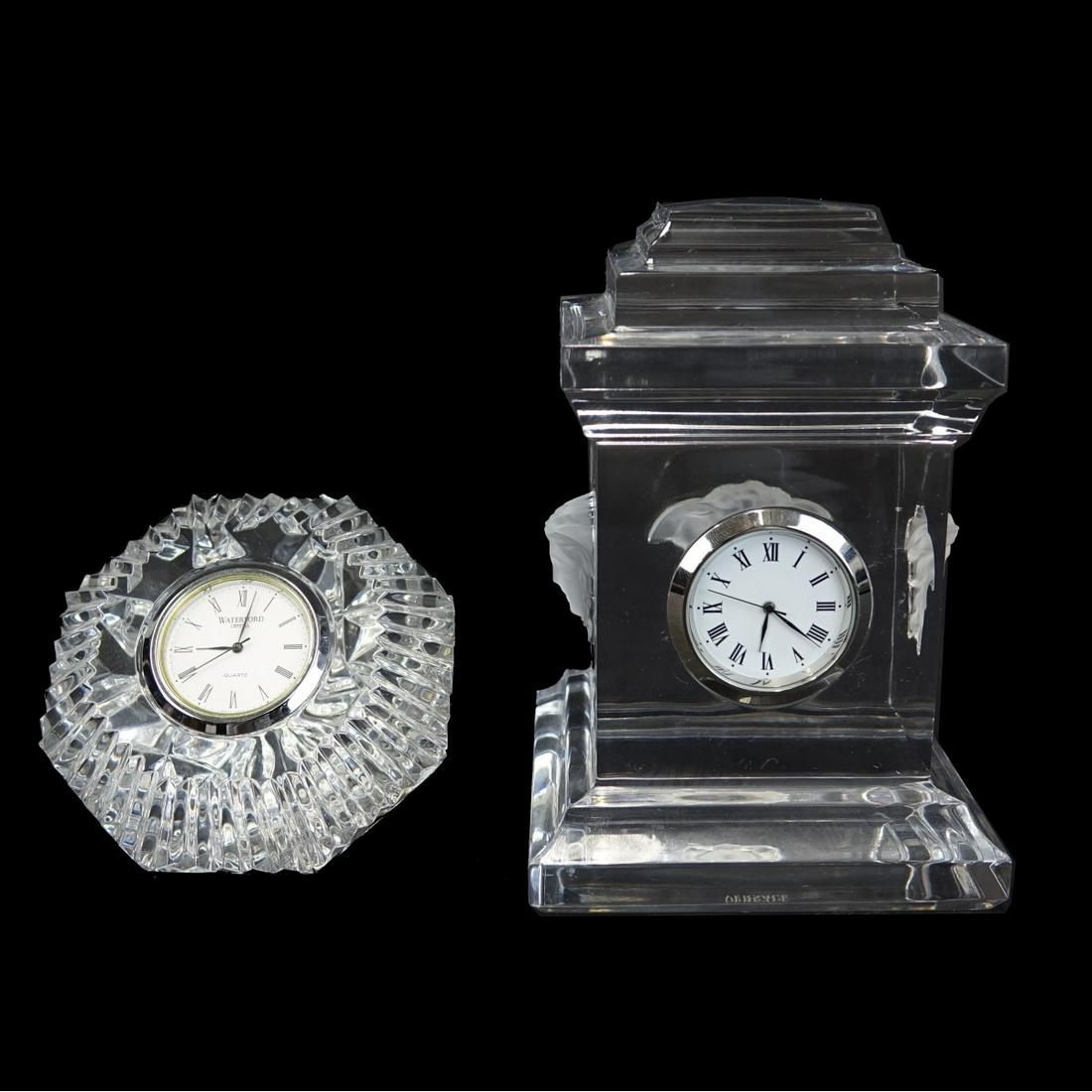 Two (2) Vintage Crystal Clocks (1 of 5)