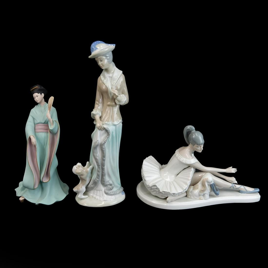 Three (3) Vintage Porcelain Figurines (1 of 4)