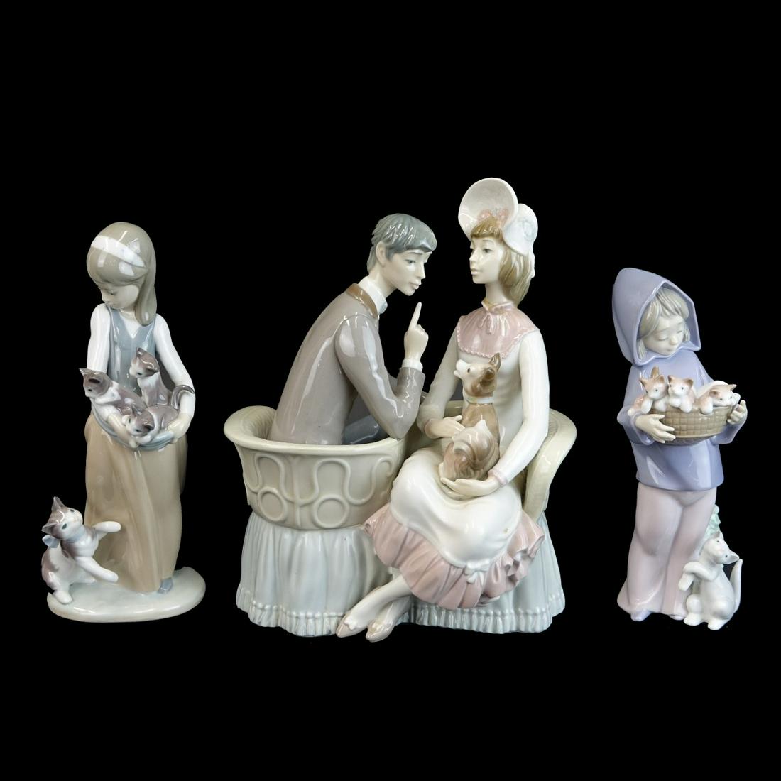 Three (3) Lladro Porcelain Figurines (1 of 4)