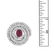 Diamond, Ruby and Platinum Ring - 5