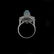 Opal, Diamond and Platinum Ring - 4