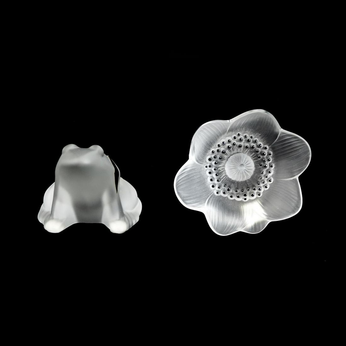 Two Vintage Frosted Crystal Figurines (1 of 2)