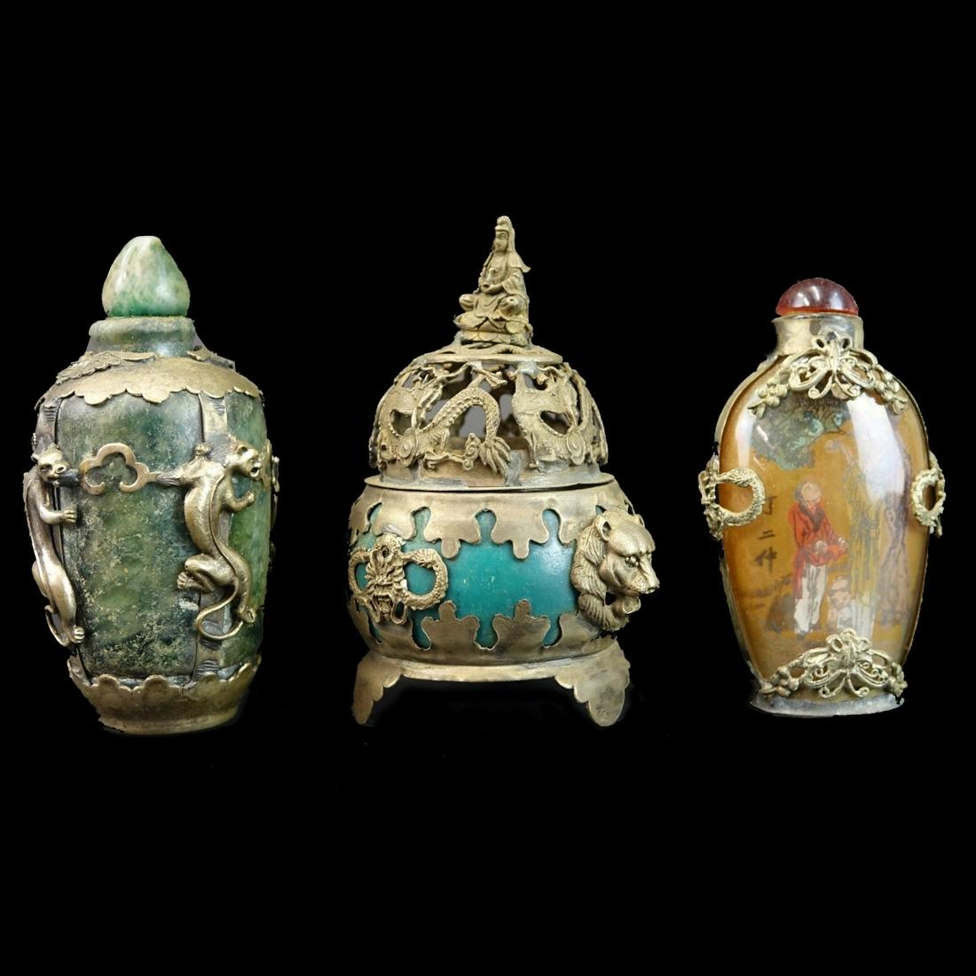 Three (3) Chinese Snuff Bottles (1 of 3)