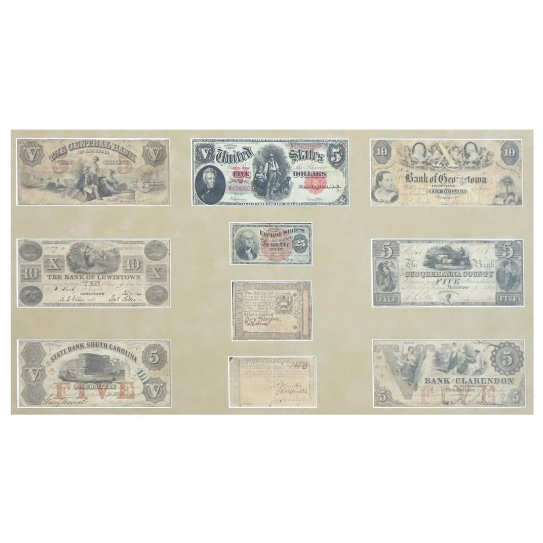 Antique Framed Paper Currency (1 of 3)