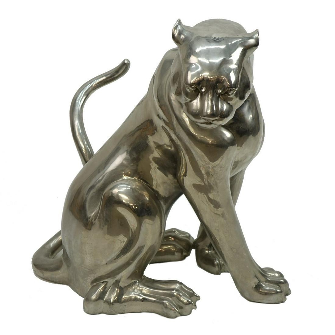 Life Size 20th C. Panther Sculpture (1 of 3)