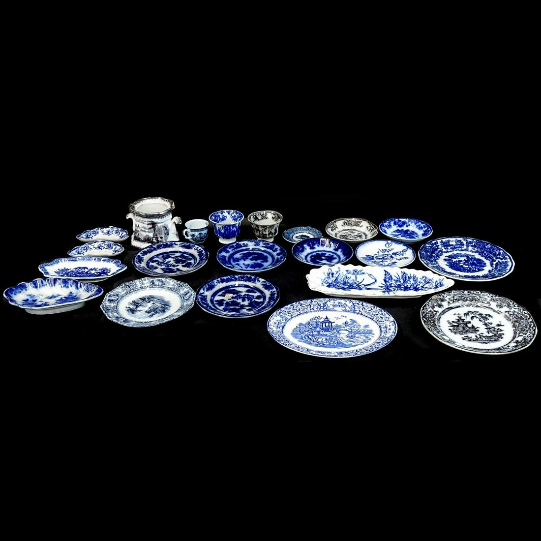 Twenty One (21) Antique Transferware Tableware (1 of 4)