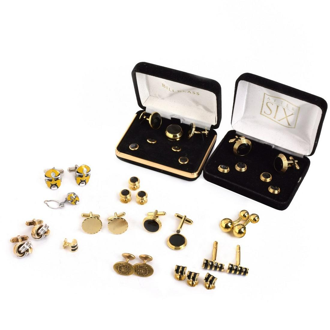 Collection of Cufflinks and Shirt Studs (1 of 1)